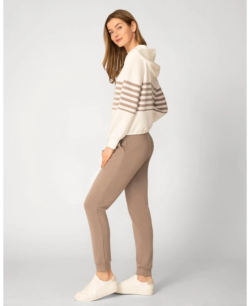 Cable & Gauge Women's Stripe Hoodie Set