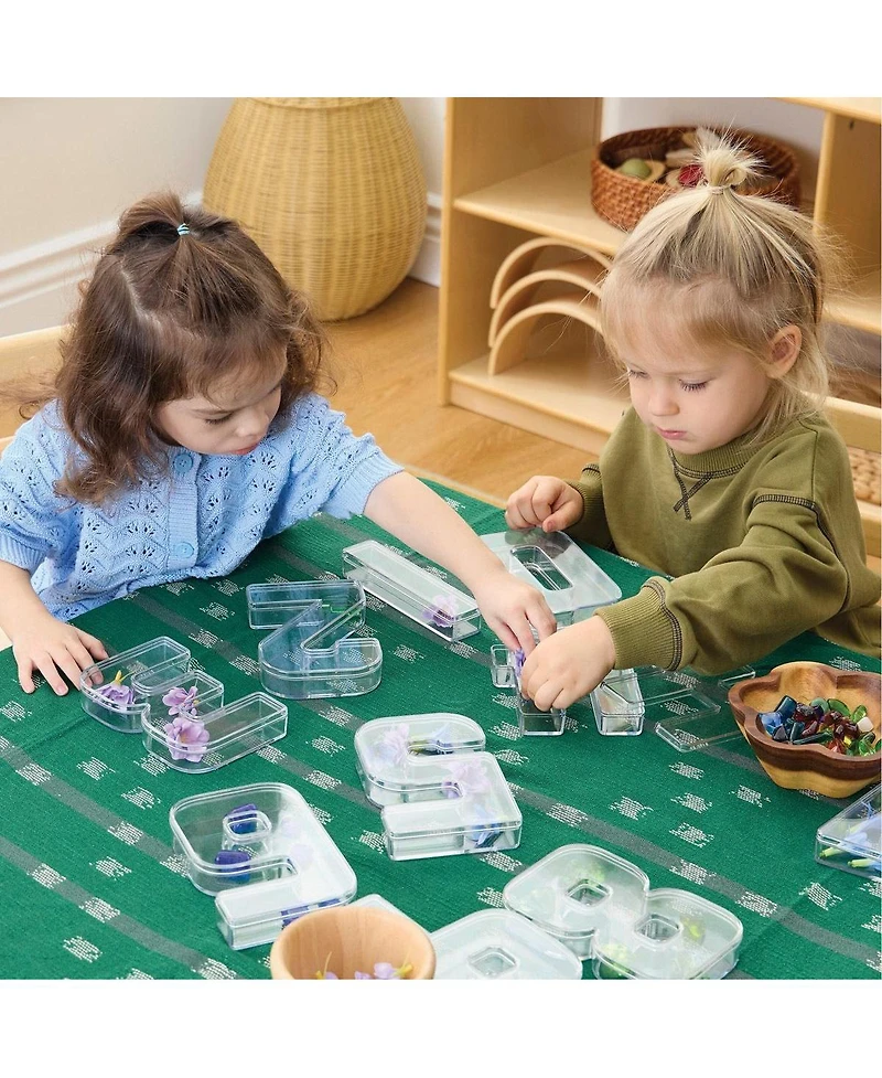 Kaplan Early Learning Numbers 0 through 9 Loose Parts Trays