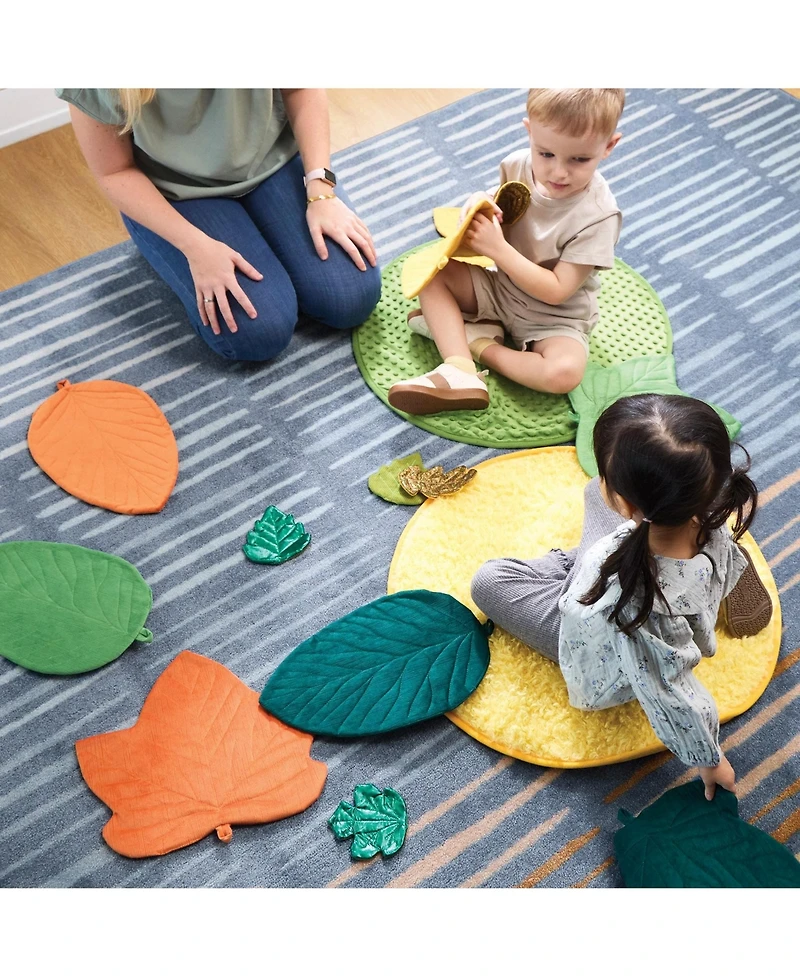 Kaplan Early Learning Jumbo Sensory Leaves - Set of 8