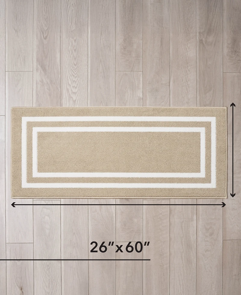 Jean Pierre New York Double Border Runner Rug