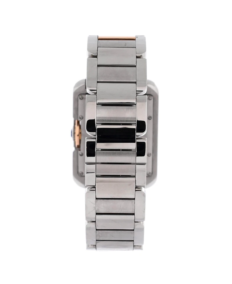 Pre-Owned Cartier Tank Anglaise Automatic Watch in Stainless Steel and Rose Gold 30mm