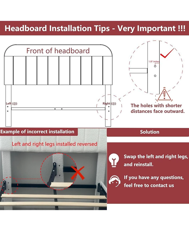 gaomon Bed Frame with Storage Headboard, Girls Bed Frame with 2 Drawers, Boucle Upholstered Platform Bed with Bookcase, No Box Spring Needed
