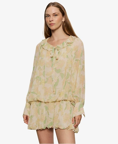 Sanctuary Women's Bubble Hem Tired Mini Dress