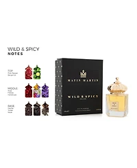 Matin Martin Wild and Spicy - Long-Lasting Perfume for Men - Vanilla Perfume with Fruity and Spicy Notes - Travel Size Cologne for Men