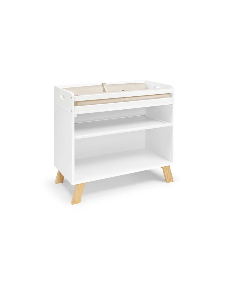 flynama Modern Multi Purpose Changing Table Finish Removable Tray Convertible Bookshelf