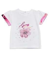 Guess Baby Girls' Short-Sleeve T-Shirt and Shorts, 2-Piece Set