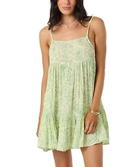 O'Neill Women's Saltwater Essentials Rilee Printed Pull-On Mini Cover-Up Dress