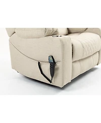 Clihome Lounge chair lift chair relaxes sofa chair sitting room furniture sitting room power supply elderly electric chair (180 degree lying flat)