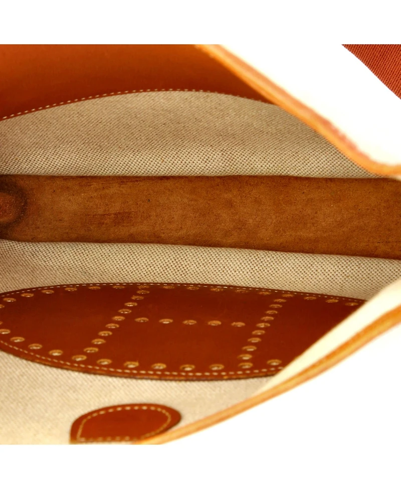 Pre-Owned HERMES Pm Evelyne Bag Gen Iii Toile and Leather