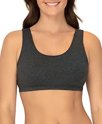 Fruit of the Loom Women's Tank Style Cotton Sports Bra, 6 Pack
