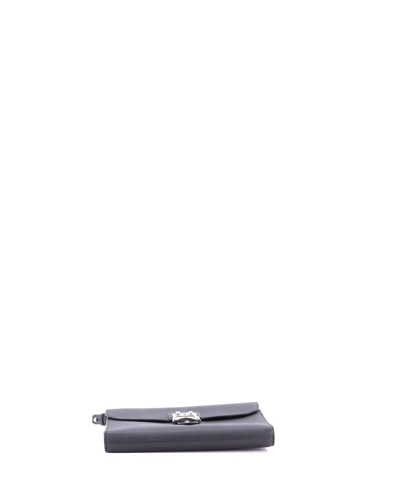 Pre-Owned HERMES 24 Sac a Depeches Wristlet Pouch Epsom