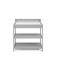 Flynama Modern Changing Table Nursery Storage Unit with Safety Rails and Two Shelves