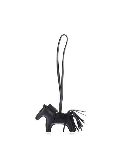 Pre-Owned Hermes Pm So Black GriGri Rodeo Bag Charm Leather