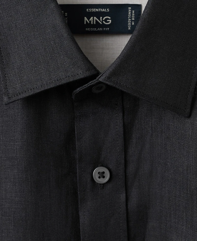 Mango Men's Regular-Fit Linen Shirt