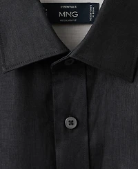 Mango Men's Regular-Fit Linen Shirt
