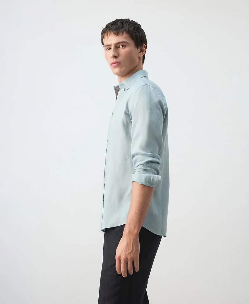 Mango Men's Regular-Fit Linen Shirt