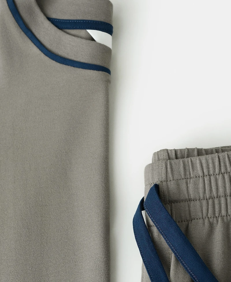 Mango Men's 2-Piece Cotton T-Shirt and Pajama