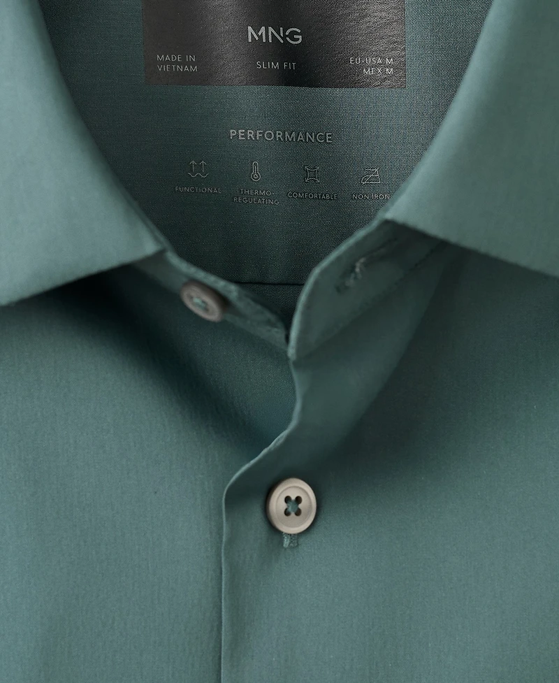 Mango Men's Comfort Stretch Non-Iron Shirt