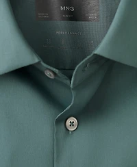 Mango Men's Comfort Stretch Non-Iron Shirt