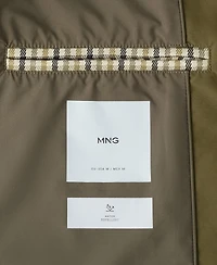 Mango Men's Removable Water-Repellent Parka