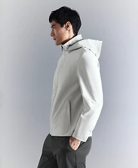 Mango Men's Detachable Hood Water-Repellent Bomber Jacket