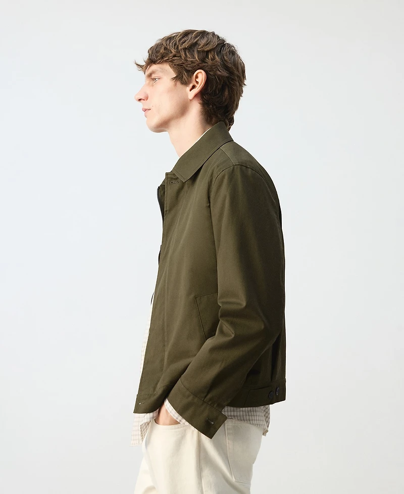 Mango Men's Zipper Water-Repellent Jacket