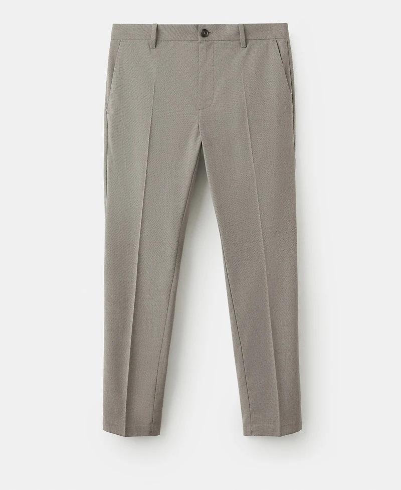 Mango Men's Slim-Fit Cropped Pants