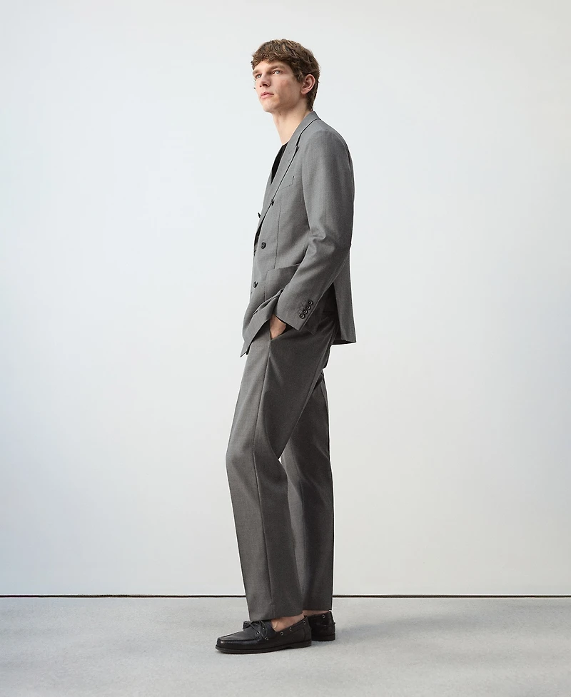 Mango Men's Ricardo Regular Fit Suit Pants
