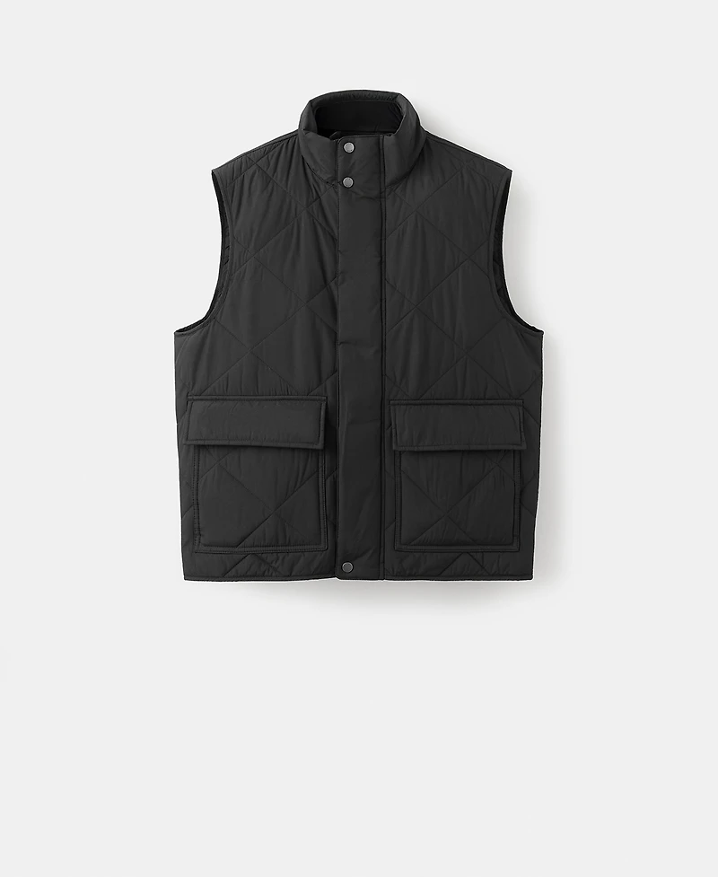 Mango Men's Lightweight Quilted Water-Repellent Vest