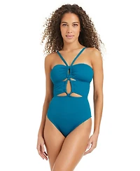 Bar Iii Women's Banded Neck One-Piece Swimsuit, Macy's Exclusive