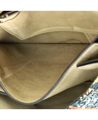 Pre-Owned Chloe Medium Faye Shoulder Bag Leather and Tapestry