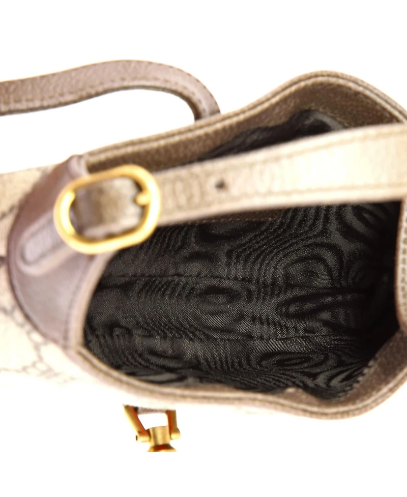 Pre-Owned Balenciaga Mini x Gucci The Hacker Project Jackie 1961 Hobo Bb Coated Canvas