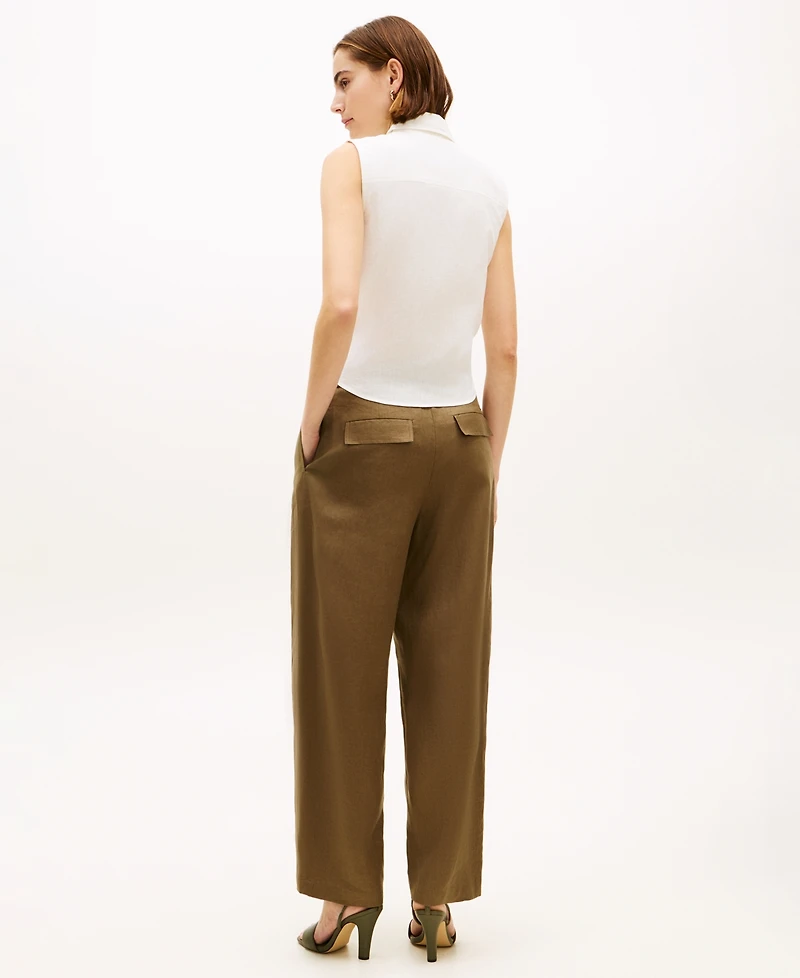 Tommy Hilfiger Women's Knotted Collared Top