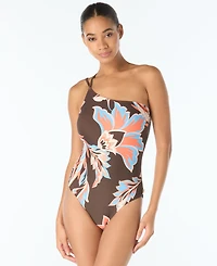 Vince Camuto Women's One-Shoulder One-Piece Swimsuit