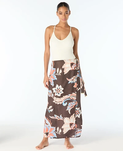 Vince Camuto Women's Printed Wrap Swim Maxi Skirt
