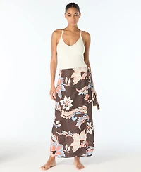 Vince Camuto Women's Printed Wrap Swim Maxi Skirt