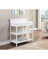 Flynama Modern Changing Table with Two Shelves and 4 Side Safety Rails for Nursery