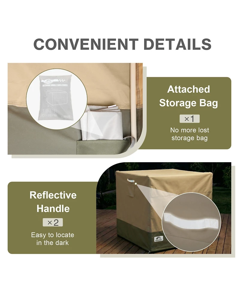 Aoodor Heavy Duty Patio Chair Cover