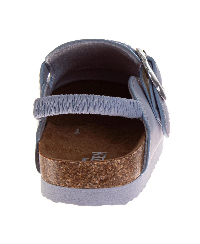 Disney Big Girls Frozen Anna and Elsa Clogs Slip On, Cork Clogs, Mule Sandals (Toddler 6-10/ 11-12)