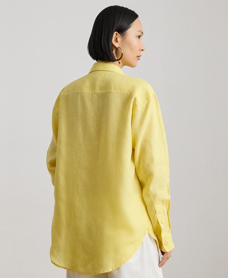 Lauren Ralph Women's Long-Sleeve Oversized Shirt
