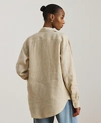 Lauren Ralph Women's Striped Long-Sleeve Shirt