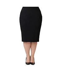 Unique Vintage Plus Back Pleat Pencil Skirt