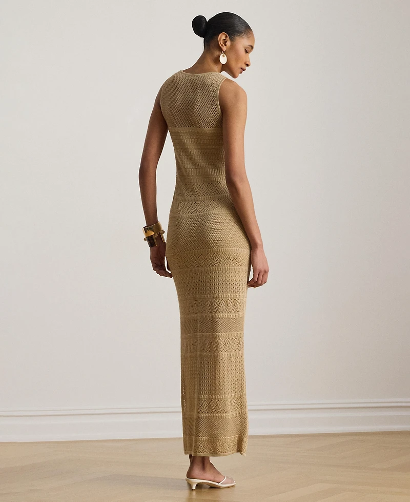 Lauren Ralph Women's Round Neck Maxi Dress