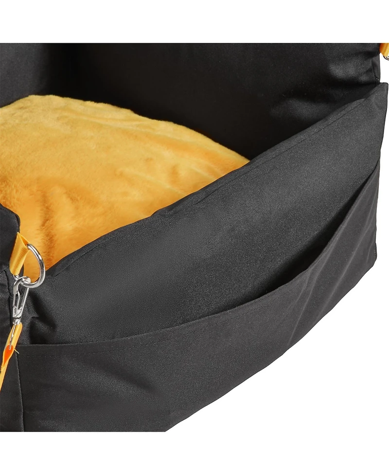 Aostirmotor Dog Booster Car Seat for Small Dogs, Elevated Pet Car Seat with Secure Design for up to 25 lbs