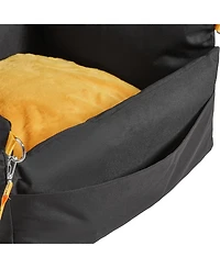 Aostirmotor Dog Booster Car Seat for Small Dogs, Elevated Pet Car Seat with Secure Design for up to 25 lbs