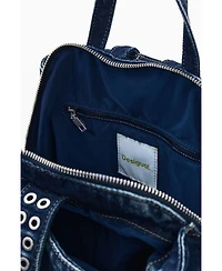 Desigual Women's Small denim floral backpack