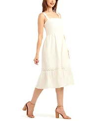 Bcx Women's Solid Striped Dobby Pull-On Dress