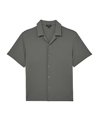 Reiss Men's Textured Cuban-Collar Shirt