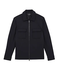 Reiss Men's Technical Quilted Zip-Front Overshirt