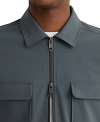 Reiss Men's Technical Zip-Through Overshirt